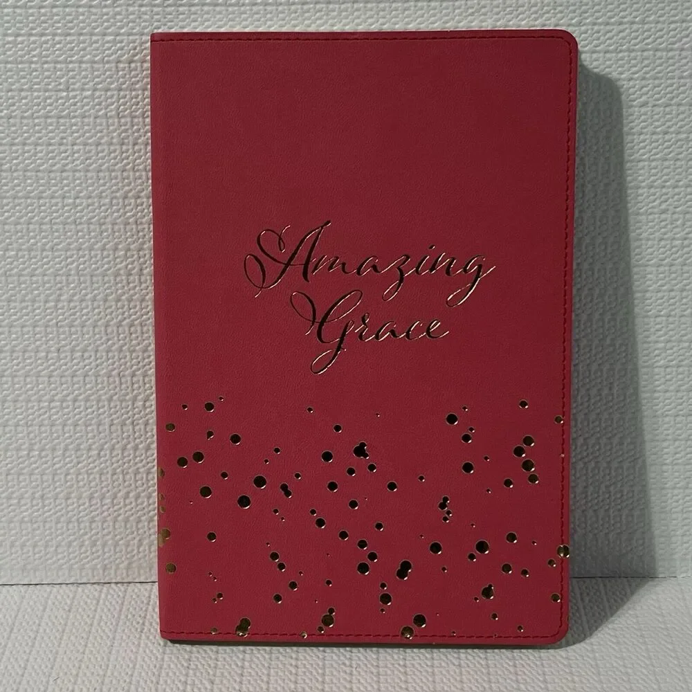 Eccolo Amazing Grace Hardcover Notebook Journal Lined Pink Gold